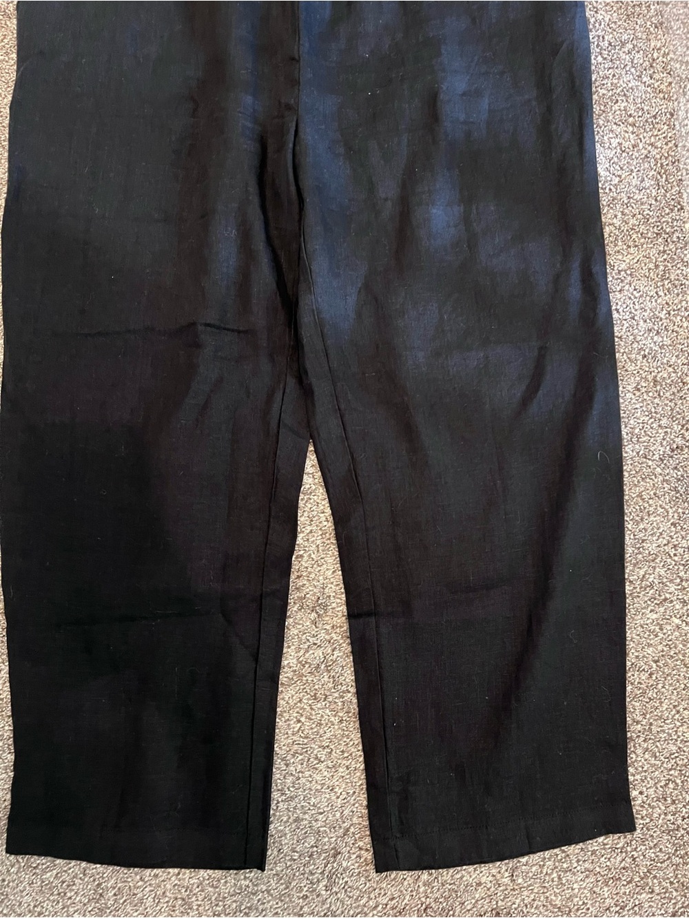 Quince 100% European Linen Pants Black L - Picture 7 of 14